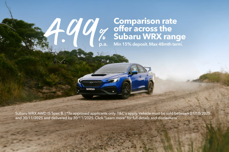 Subaru WRX finance offer