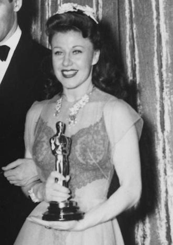 Ginger Rogers, Kitty Foyle (1940), gown by unknown designer