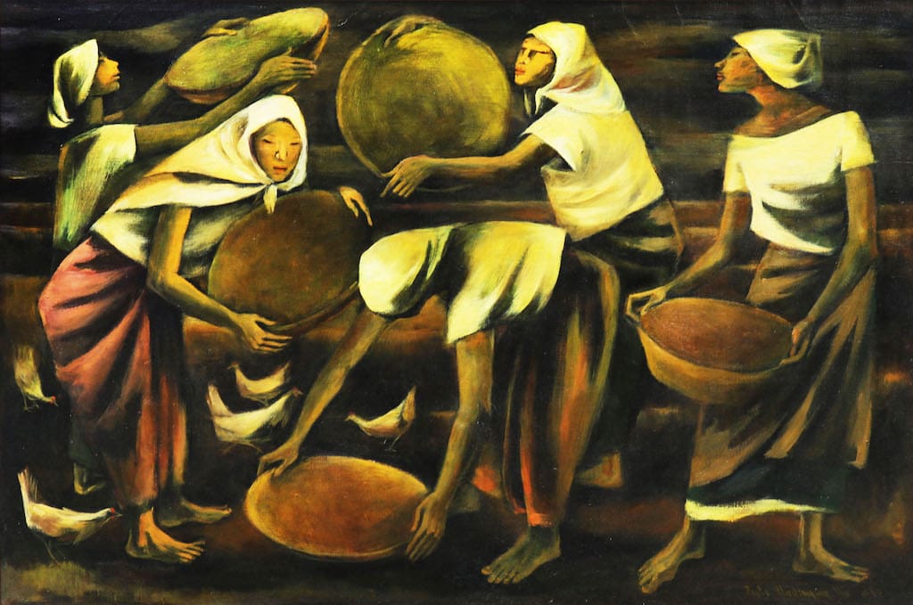 Anita Magsaysay-Ho (1914 - 2012) Tahip signed and dated 1960 (lower right) oil on canvas 24” x 36” (61 cm x 91 cm)