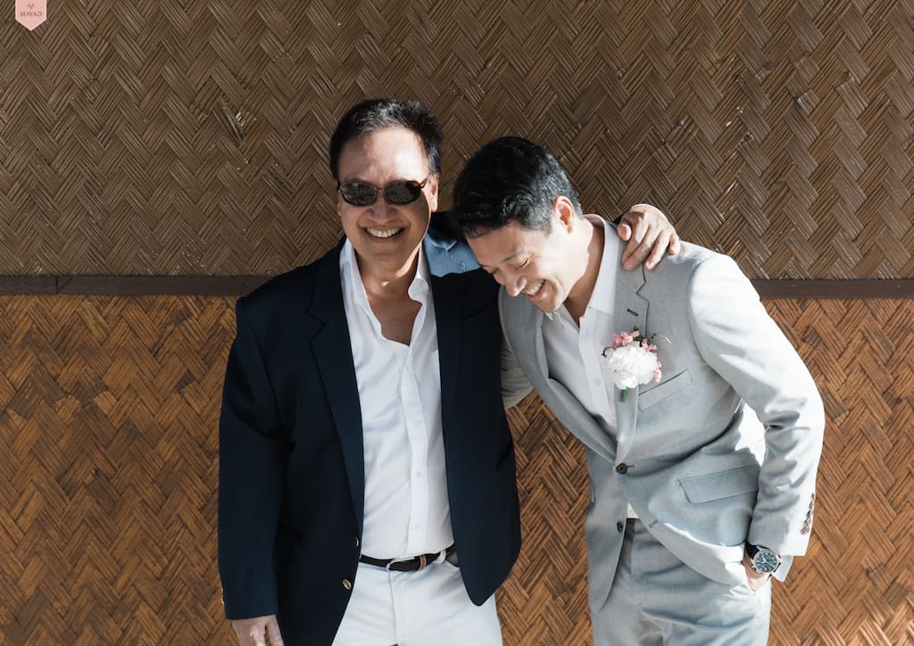 Martin and his dad Butch De Guzman