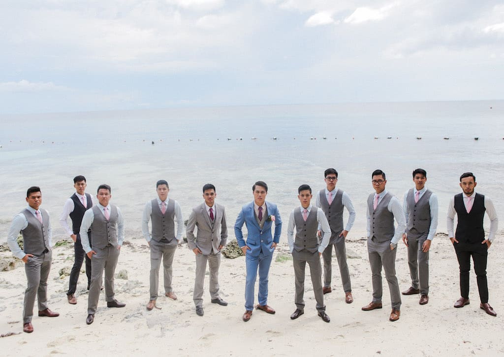 John Cruz, Ace Libre, Jared Armena, PJ La Vina, Migi Soriano, the groom, Paolo Murga, Ico Rivera, Jay Ruiz, Andoy Inumerable, Fael Cruz