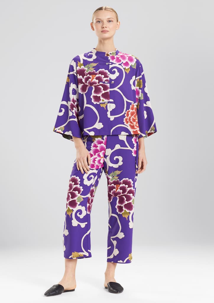 Josie Natori SS 2018 Collection Samarkand Mandarin PJ Set