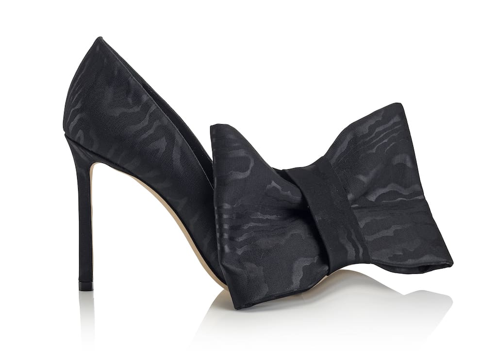 Jimmy Choo x Off-White™ SS18 - Hoo Mary 100 - Moire Fabric - Black 