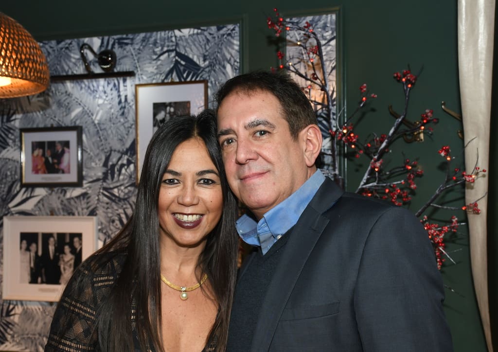 Rowena with partner Chris Joseph