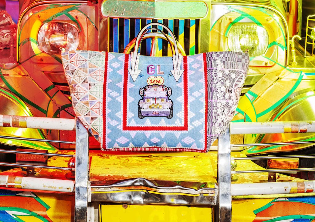 The Christian Louboutin Fall-Winter 2018 Manilacaba Cru Camara makes use of traditional, colorful tapestries of our country