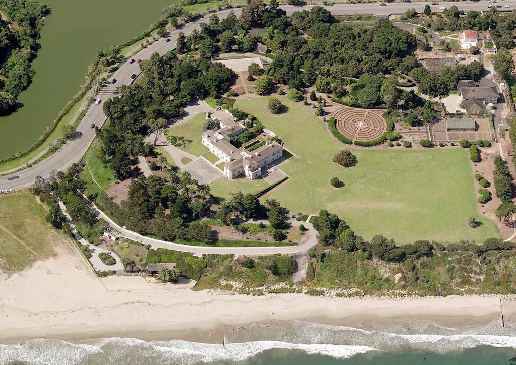 Air shot of Bellosguardo today, the Clark's California mansion (Photograph, courtesy of NBC News)