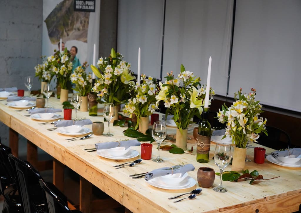 The event was held at his new cooking studio