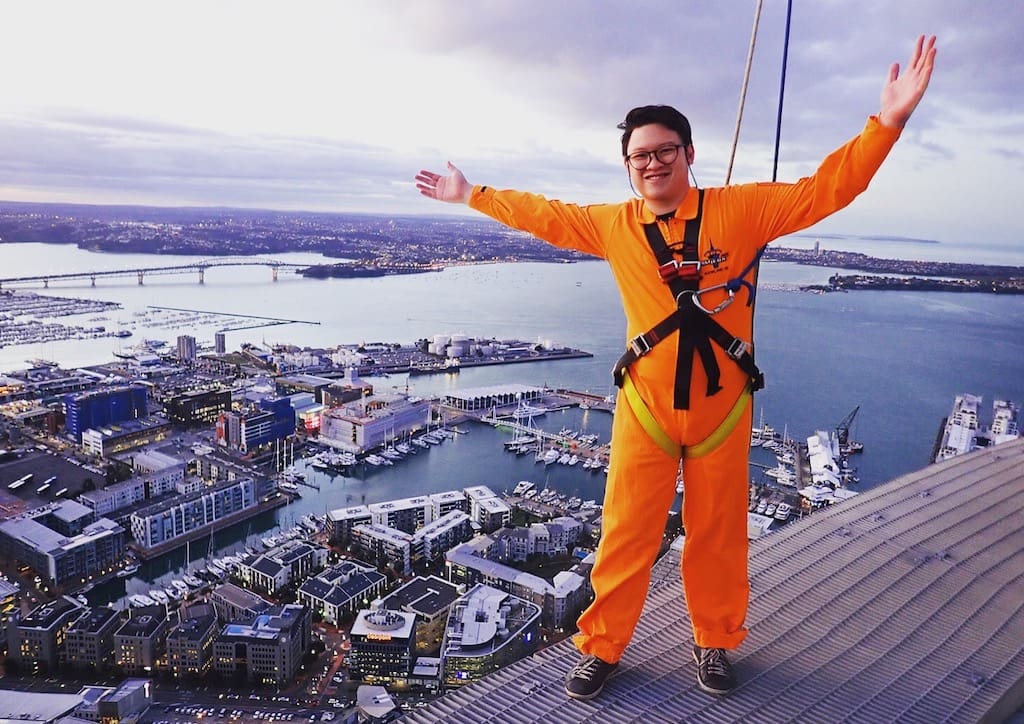 Your writer, happy to have participated in the Skywalk