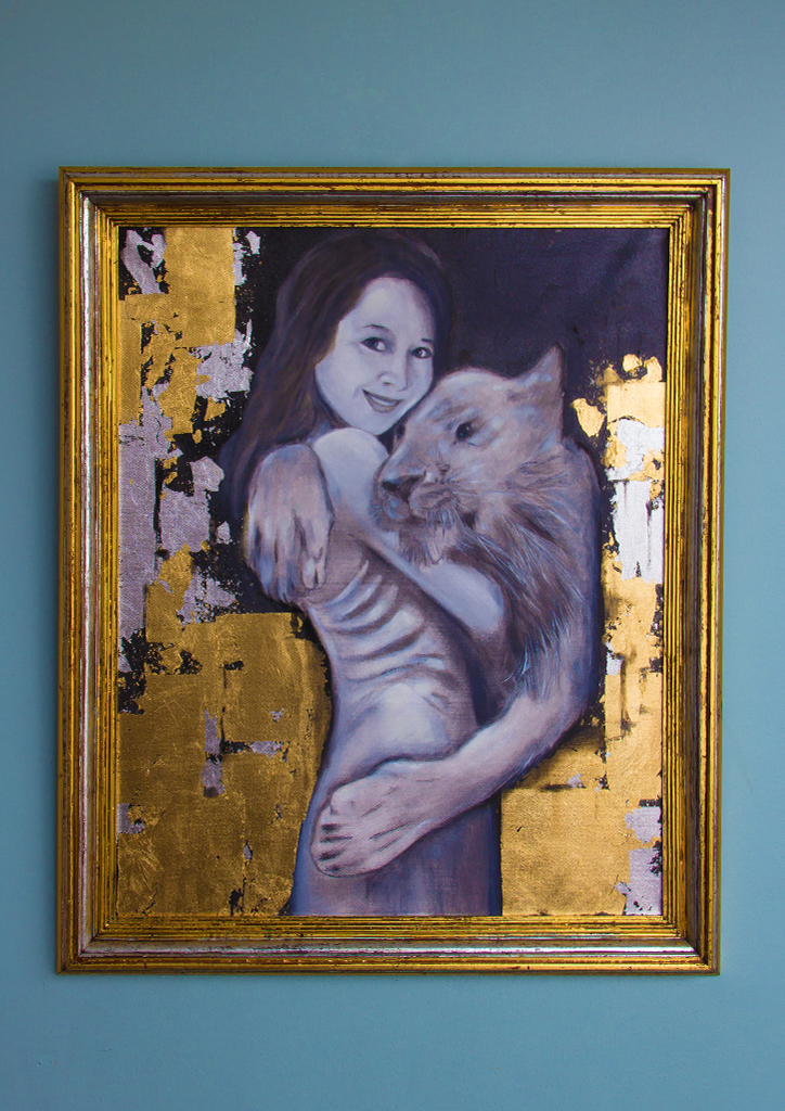 Conchita Sevilla-Bernardo painting (Photography by Yukie Sarto) 