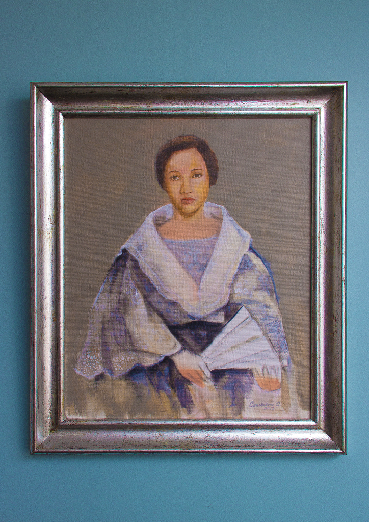 Conchita Sevilla-Bernardo painting (Photography by Yukie Sarto) 