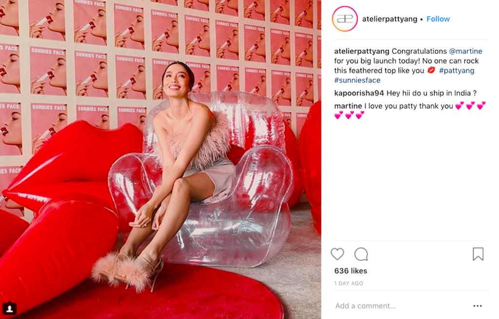 Photograph courtesy of @atelierpattyang (Instagram)