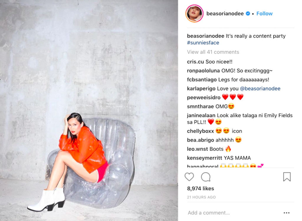 Photograph courtesy of @beasorianodee (Instagram)