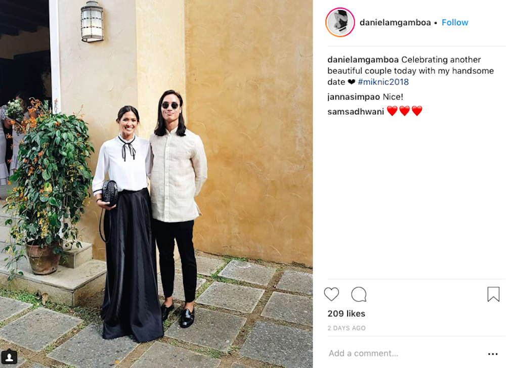 Wedding Day of Nicole Tantoco and Miko de los Reyes. Photograph courtesy of @danielamgamboa (Instagram)