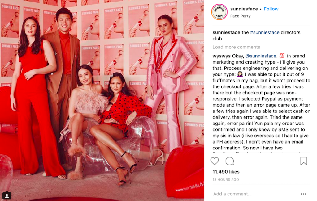 Photograph courtesy of @sunniesface (Instagram)