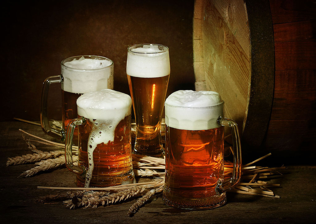 Drink authentic German beers from the tap