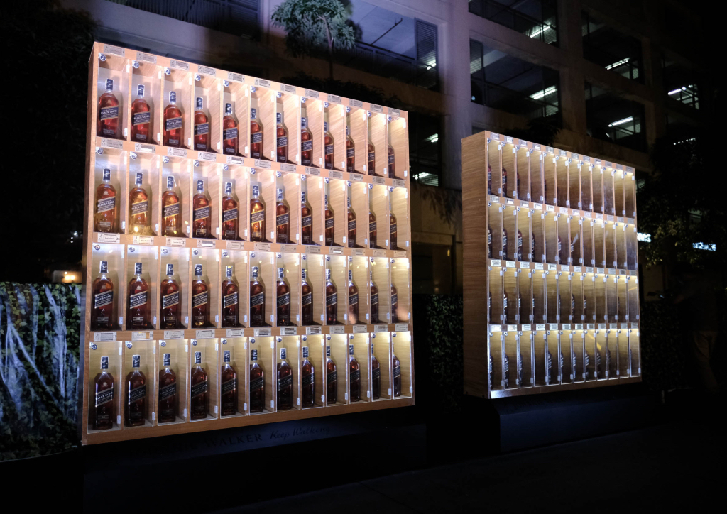 The Johnnie Walker House's VIP bottle keep vault