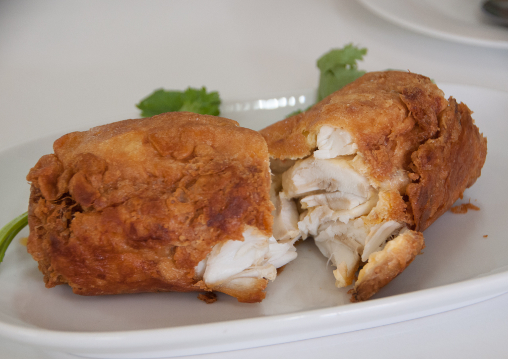 The famed crab omelette