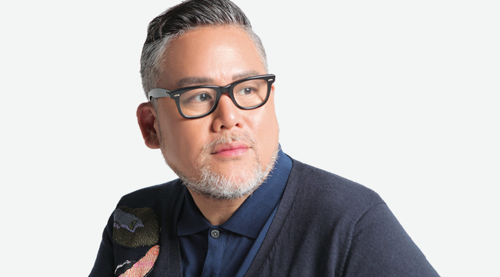 Rajo Laurel in dark blue shirt