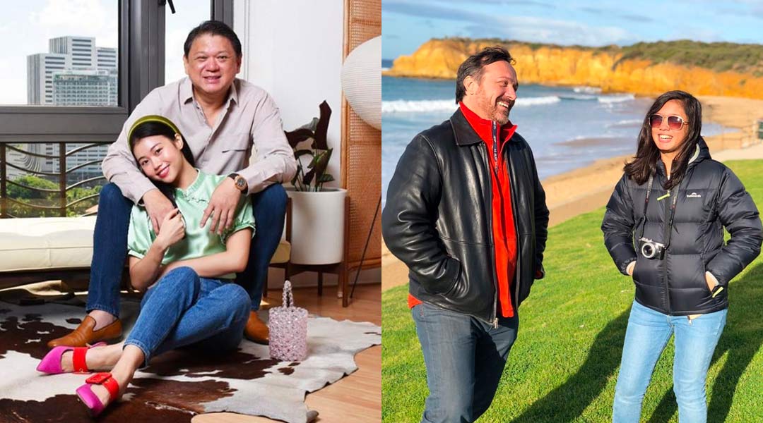 Erica Dee and Julie Boschi with their fathers