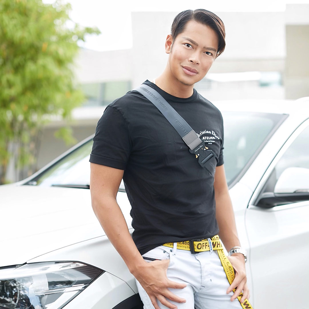 Dong Ronquillo with BMW X1 for August 2019 Digital Cover