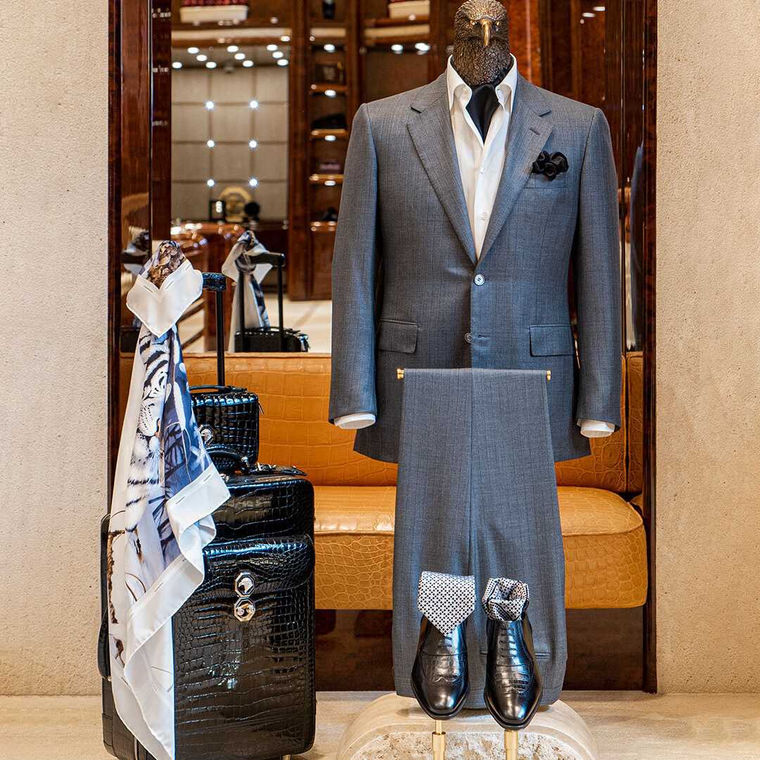 crocodile leather luggage of Stefano Ricci