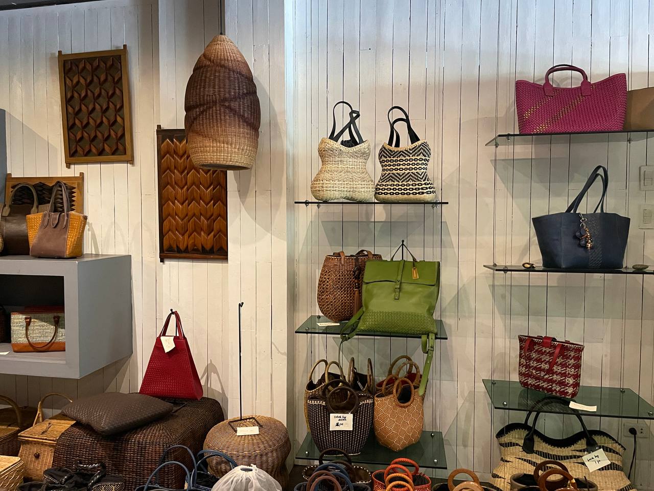 S.C. Vizcarra Studio and Workshop woven bags