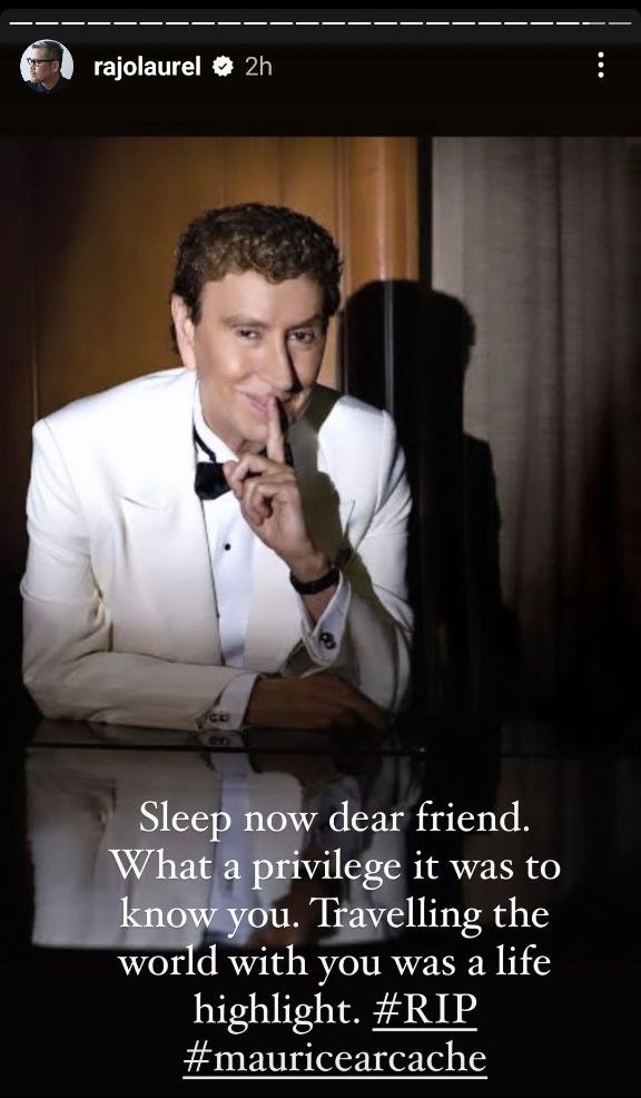 Rajo Laurel tribute to Maurice Arcache