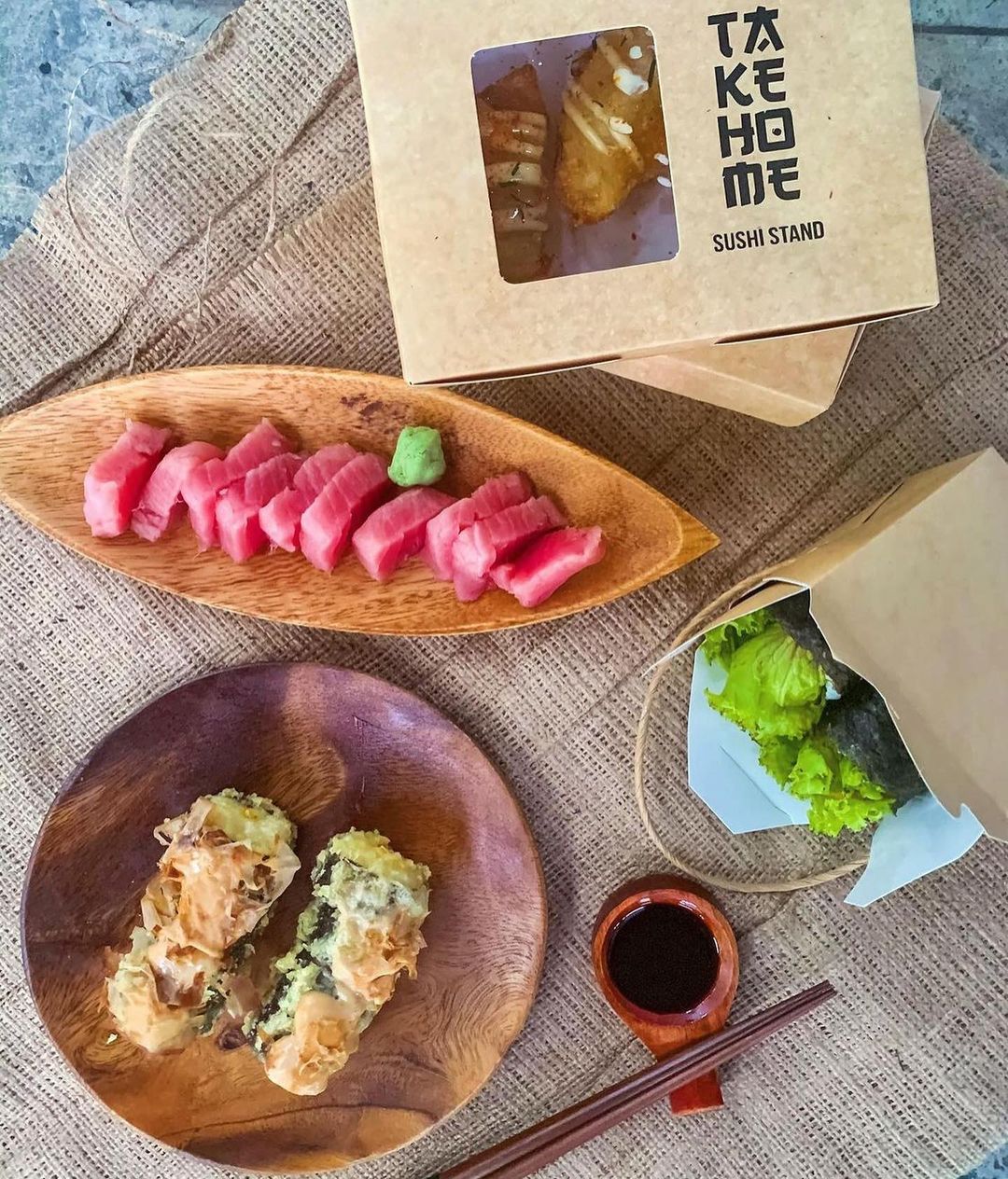 Ta Ke Ho Me Sushi owned by Kelly Parreno andd Miguel Librojo