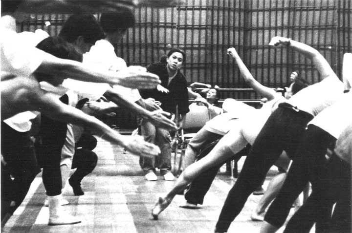Agnes Locsin at a CCP rehearsal for Encantada