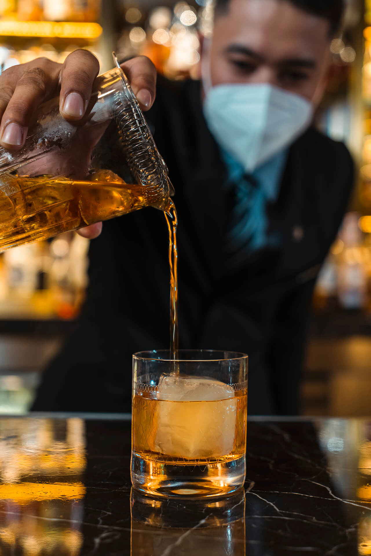 Smoke Old Fashion of Solaire Baccarat Room and Bar