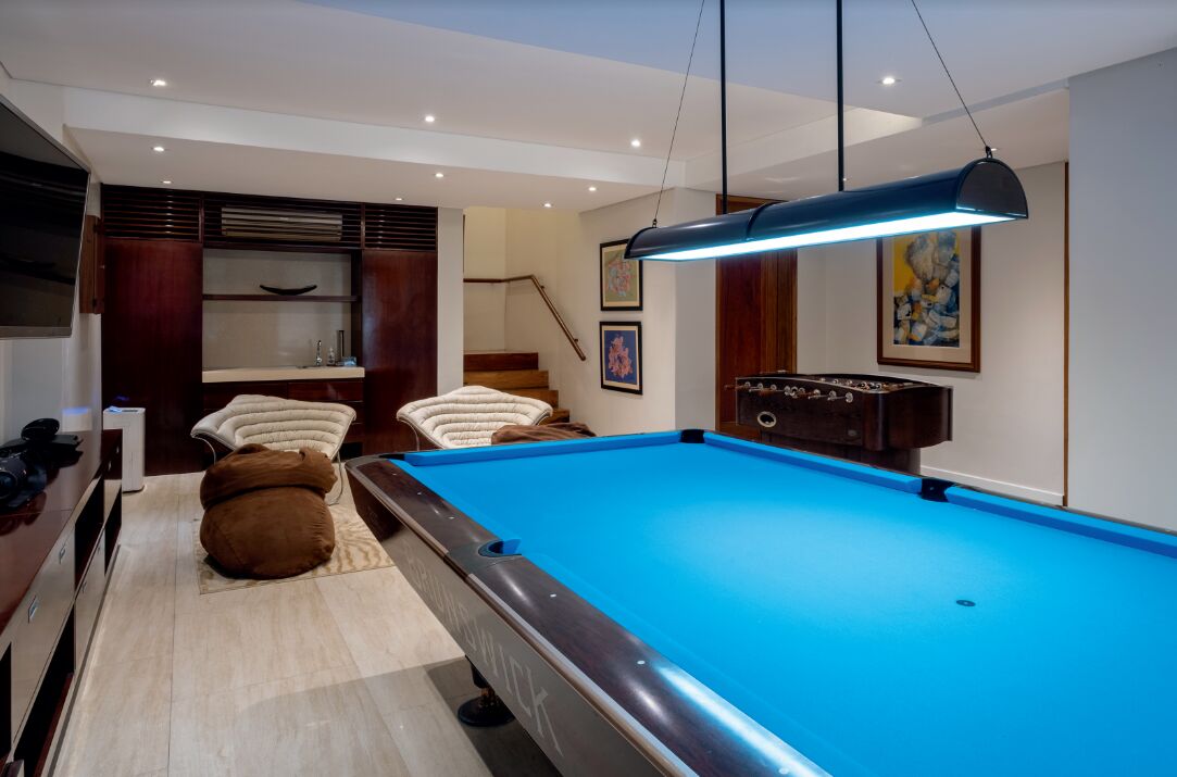 Game Room - resort inspired home by interior designers Cynthia and Ivy Almario