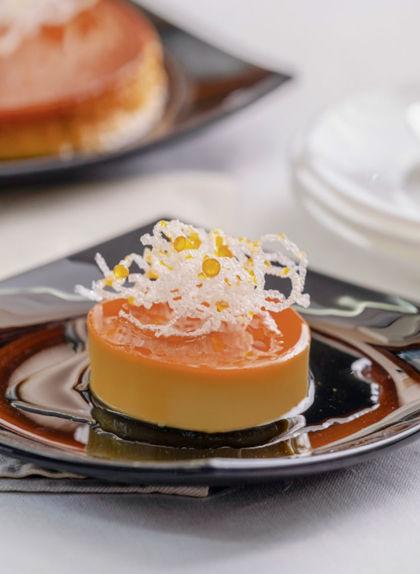 Nina Daza vermicelli with leche flan