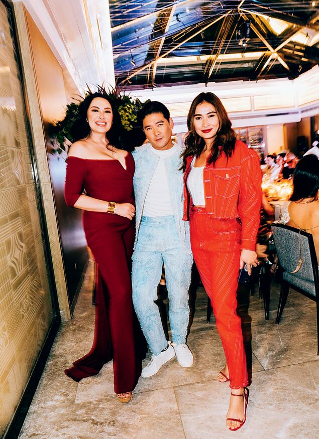 Ruffa Gutierrez, Tim Yap, and Phoemela Baranda at Fire and Ice birthday ball