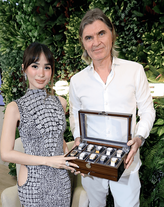 Will Stein with Heart Evangelista at Philip Stein 20th anniversary