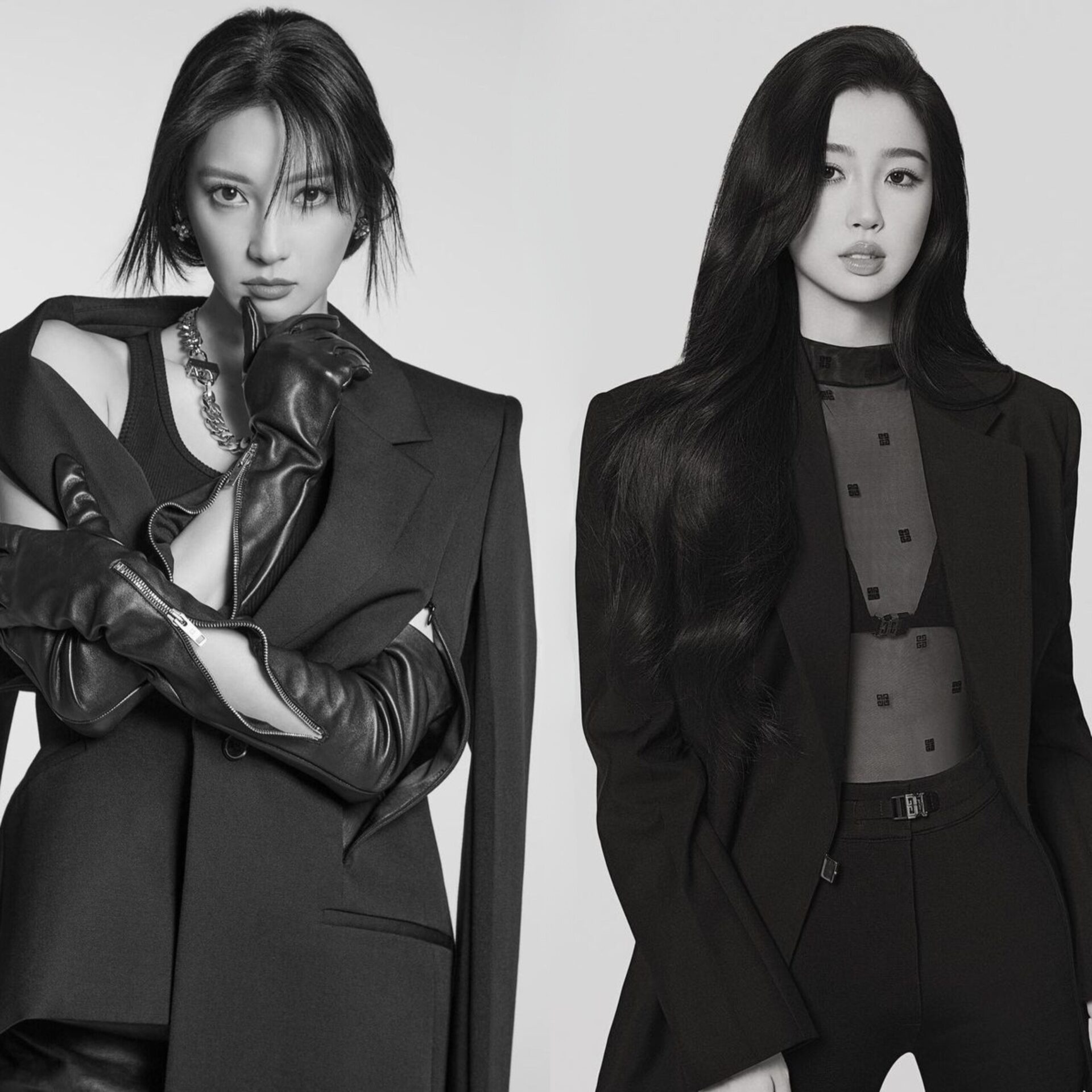 Nanao (Japan ambassador) and Esther Yu (China ambassador) for Givenchy