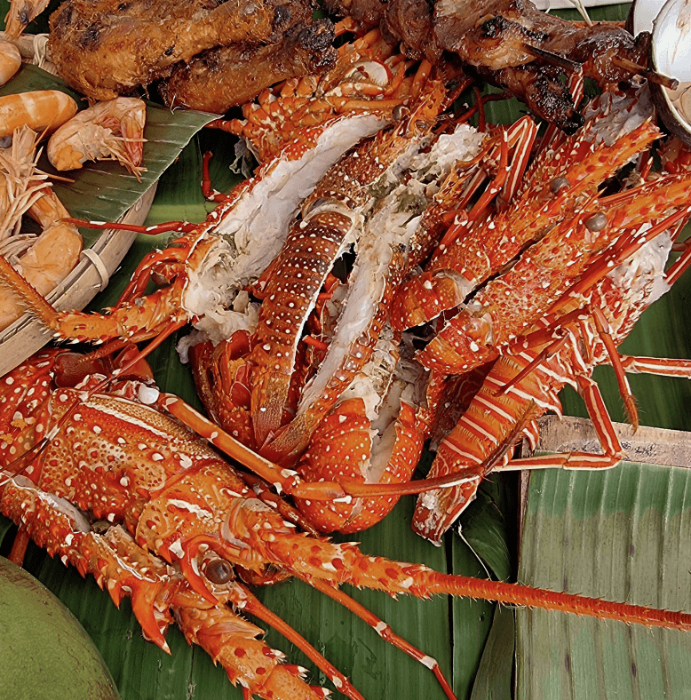 Chef Sau del Rosario Grilled Lobsters