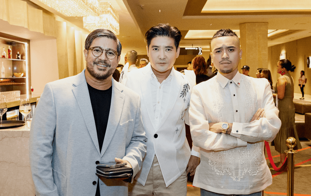 Aga Muhlach, Tim Yap, and Bally Creative Director Rhuigi Villaseñor