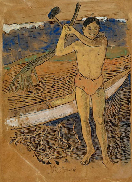 "L’Homme à la hache" was the most expensive Gauguin piece sold publicly until "Maternité II"
