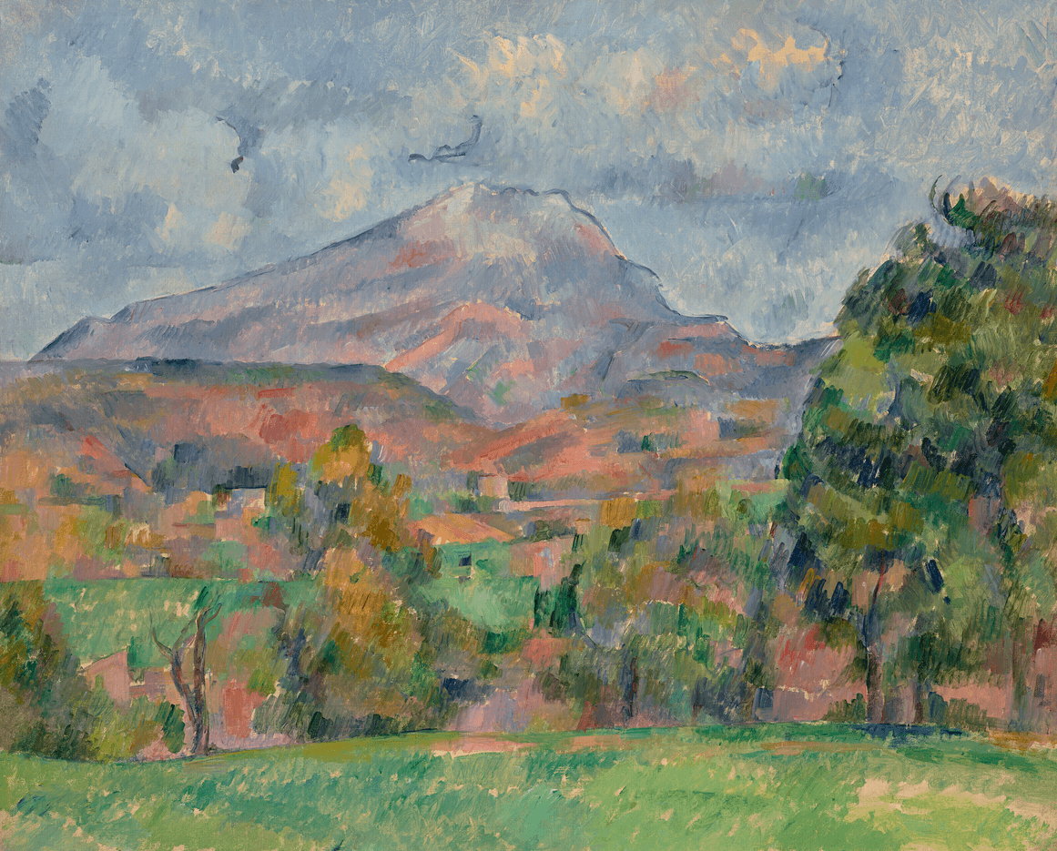 "La Montagne Sainte-Victoire" (25⅝ x 31⅞ in, oil on canvas)