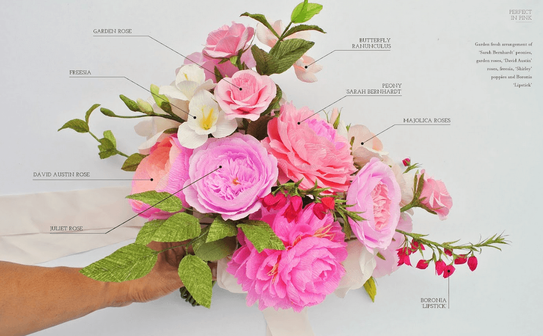 Rosales has created natural and intricate paper replicas of all kinds of flowers