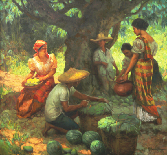 “Under the Mango Tree” (1931) by Fernando Amorsolo