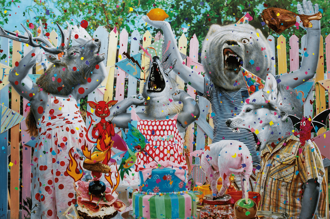 “Party Animal” (2017) by Ronald Ventura 