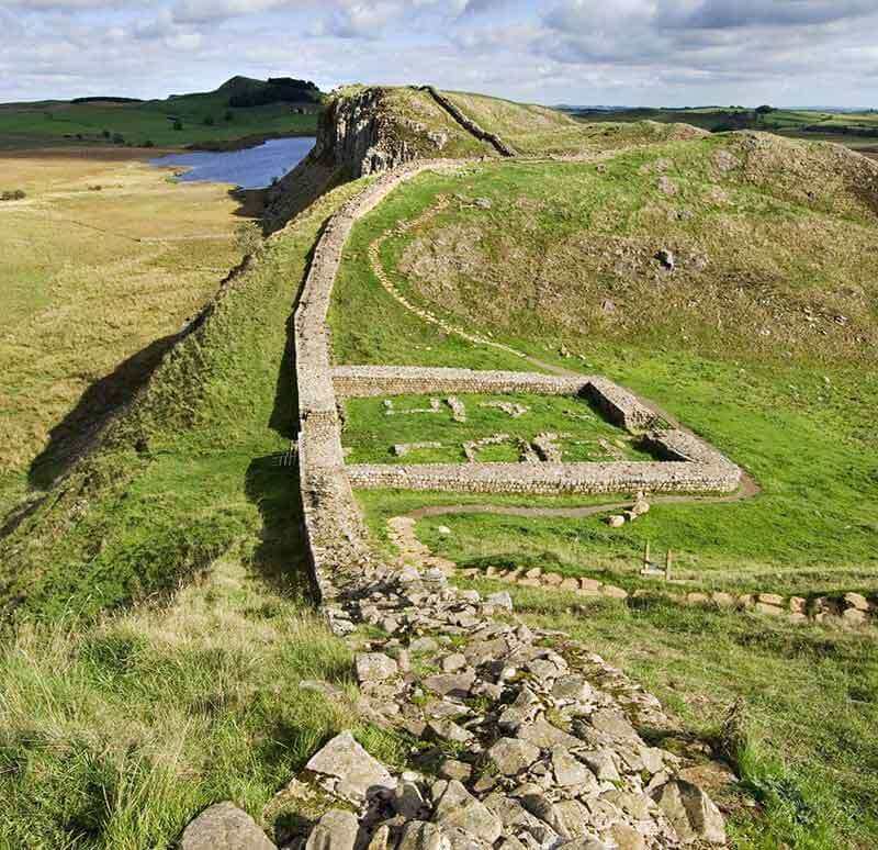 The remains of Castle Nick milecastle, likely built by the Sixth Legion during the Roman occupation