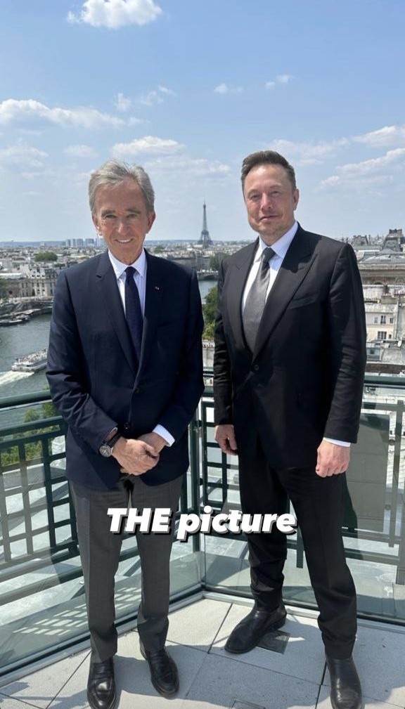 Bernard Arnault and Elon Musk