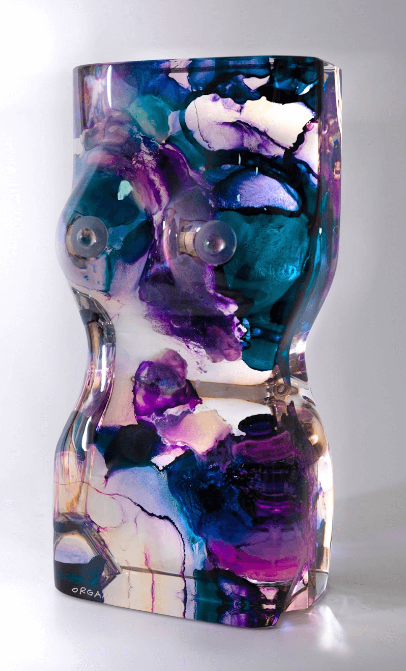 Torso Glass sculpture Galerie Joaquin