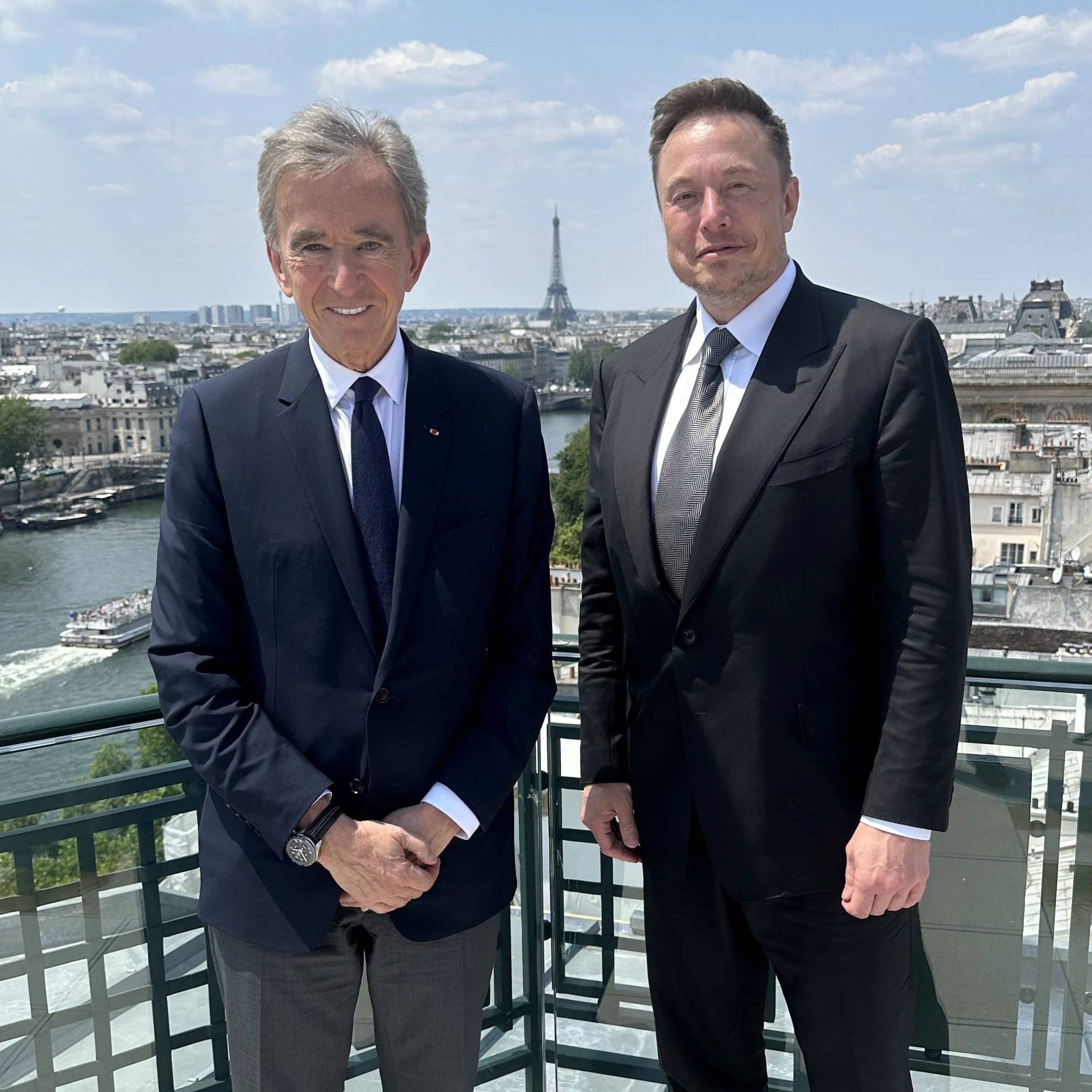 Bernard Arnault and Elon Musk