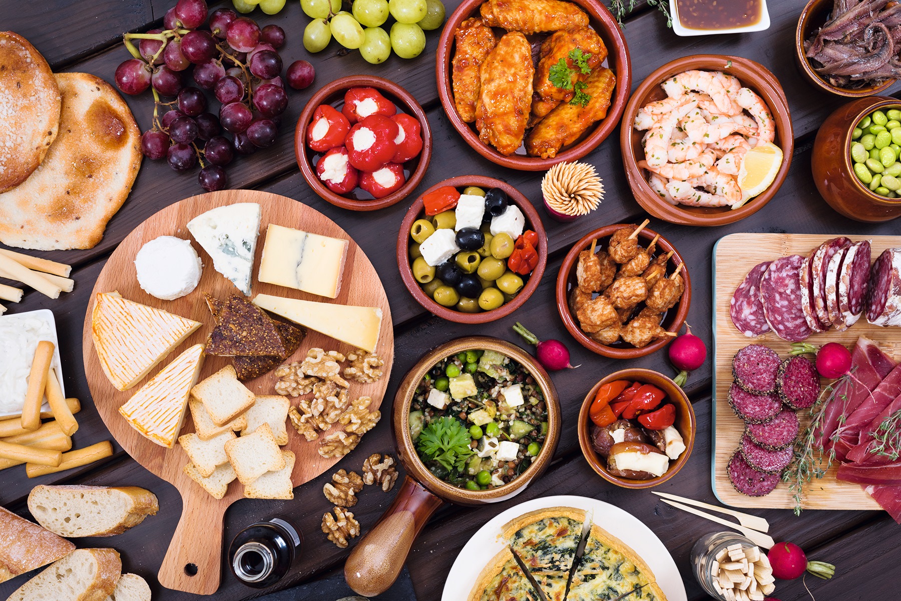 A delicious spread of tapas