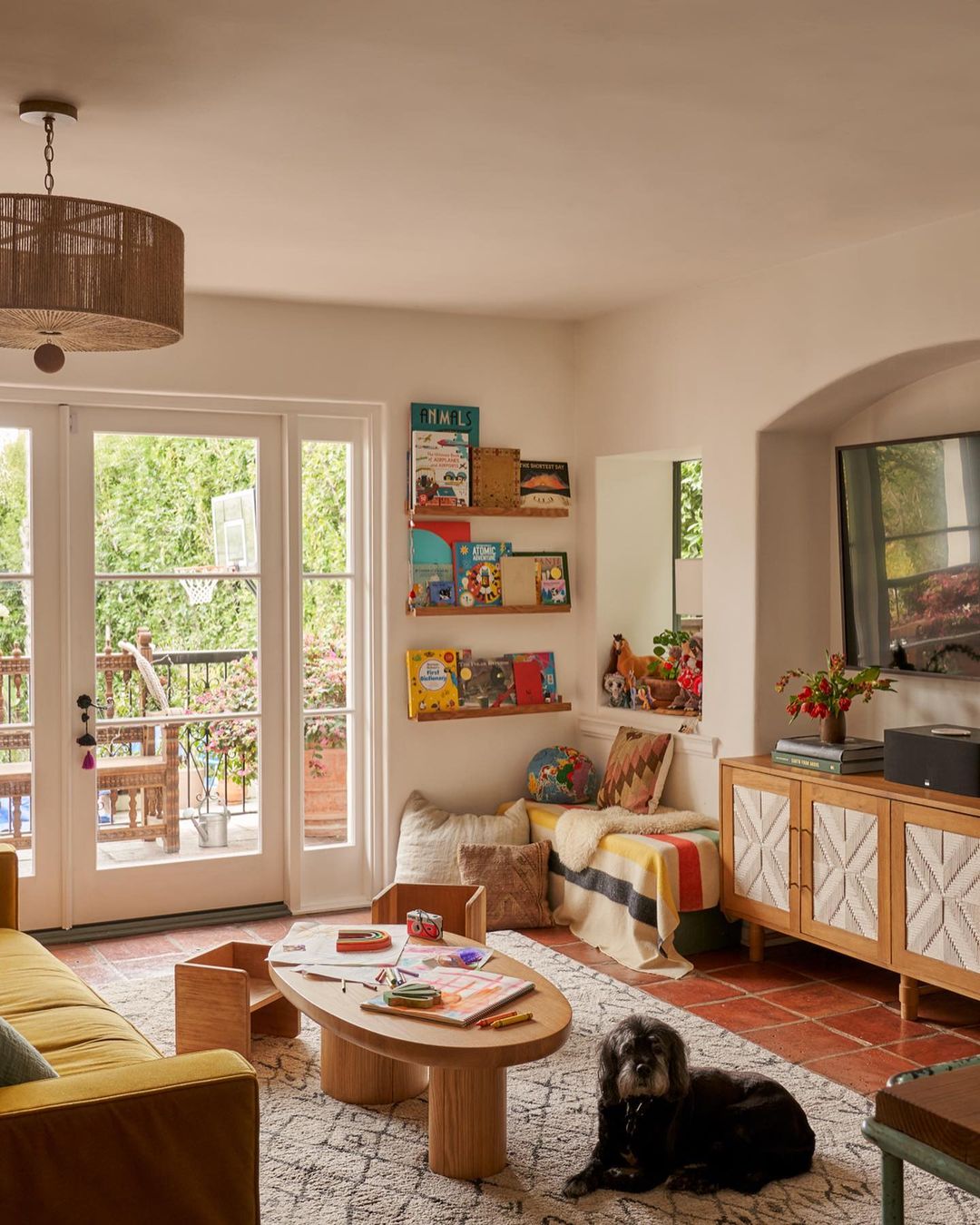 Troian Bellisario and Patrick J. Adams' children's play room