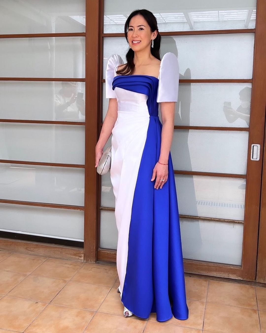 Michael Leyva's modern Filipiniana for Kath Yu-Pimentel