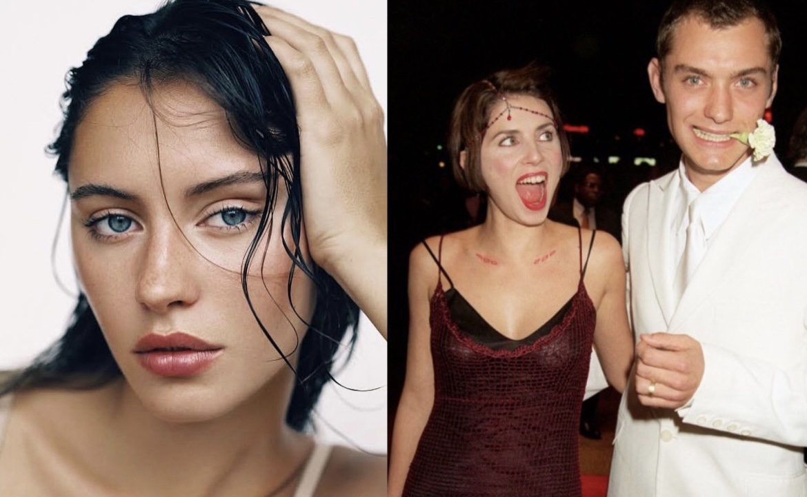 Iris Law with parents Sadie Frost and Jude Law